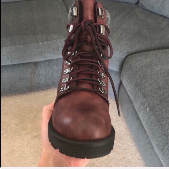 MIA Maylynn wine boots. 
Warm faux - Picture 5 of 6